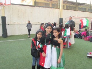 girls decked out for National Day