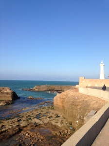 The coastline in Rabat. 